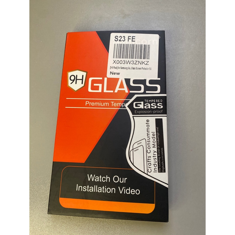 3 Pack Samsung S23 FE Tempered Glass Screen Protector Explosion Proof‎ New
